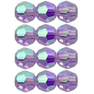  12 Violet AB 2X Round Swarovski Crystal Beads 5000 4mm 