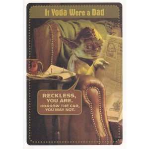  Fathers Day Card Star Wars If Yoda Were a Dad, Reckless 
