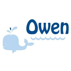  Personalized Whale Wall Decal   Boy Baby