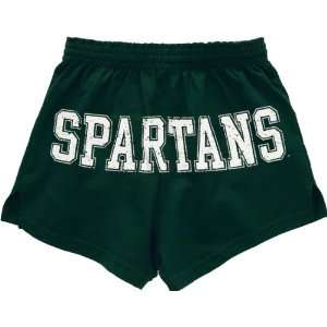   Spartans Womens Dark Green Authentic Soffe Shorts
