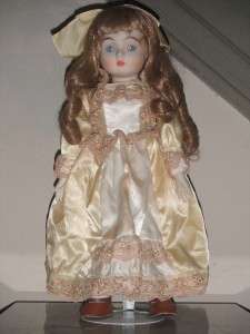 Bisque Porcelain Antique Doll Musical Melody Key Wound  