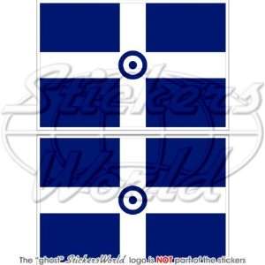  GREECE Hellenic Greek AirForce HAF Flag 4 (100mm) Vinyl 