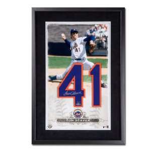  Tom Seaver New York Mets Framed Autographed Jersey Numbers 