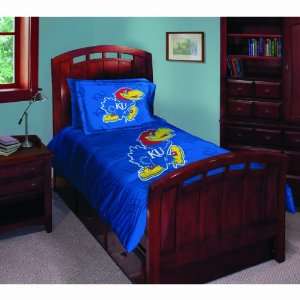  Kansas Jayhawks College Style Twin/Full 63x86 Comforter 