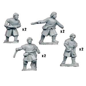   Miniatures   Dark Ages El Cid Spanish Slingers (8) Toys & Games
