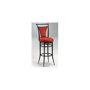  Cierra Flame Red Faux Suede Swivel Counter Stool: Home 