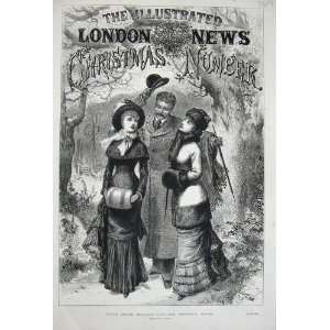  1879 Cousin Frank Mistletoe Man Ladies Trees Snow