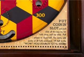   WOW Coin Op Pinball Machine   Mills Novelty Slot Machine Co.  