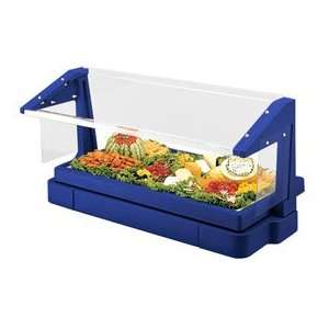  Buffet Bar With Sneeze Guard 24x73   Navy Blue: Everything 