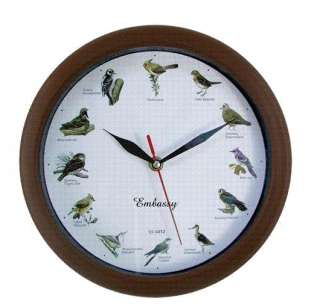   American SINGING BIRD Hourly Wall Clock Chirping 017874003440  
