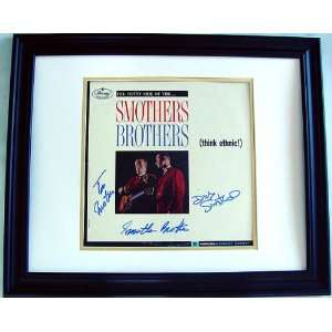  SMOTHERS BROTHERS Autographed CUSTOM FRAMED Signed Album 