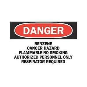 Danger No Smoking Sign,10 X 14in,eng   BRADY  Industrial 