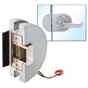 CRL Fail Safe Lever Lock Glass Keepers with Electric Strike   Satin 
