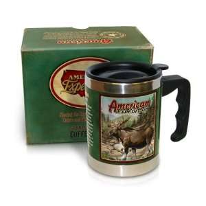  American Expedition Moose Stainless Steel Coffee Mug: Home 