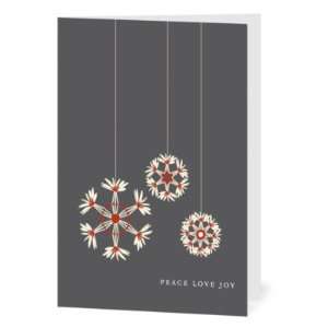  Business Holiday Cards   Ornamental Fun Charcoal By Night 