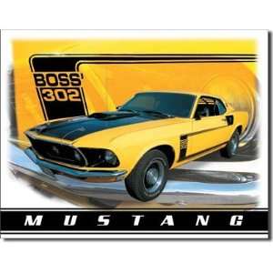 Ford Mustang Boss 302 Car Retro Vintage Tin Sign: Home 