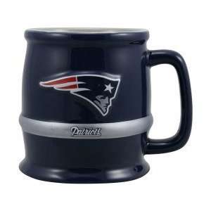    New England Patriots Navy Blue Barrel Mug