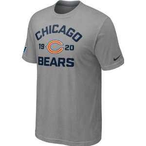  Chicago Bears Heathered Grey Nike Arch T Shirt Sports 