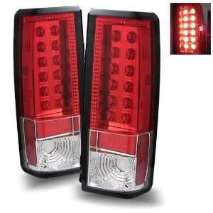    85 05 Chevy Astro / Safari Red/Clear LED Tail Lights: Automotive