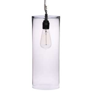  SLENDER GLASS CYLINDER HANGING LAMP