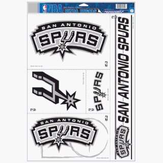    San Antonio Spurs Static Cling Decal Sheet **: Sports & Outdoors