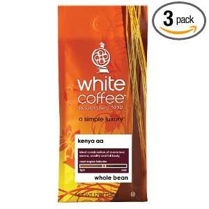 White House Roasted Coffee, Kenya AA (Whole Bean), 12 Ounce Bags (Pack 