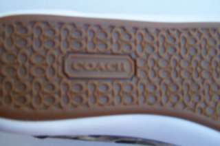 COACH Barrett Sneakers Signature Cs animal ocelot print #A1663 size 6 