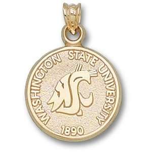  Washington State Cougar Seal Pendant (14kt): Sports 