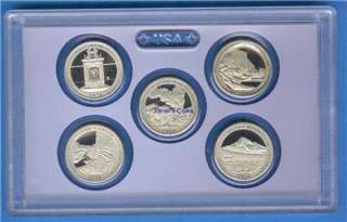 2010 Clad Proof quarter set  5 coins  No Box/COA  
