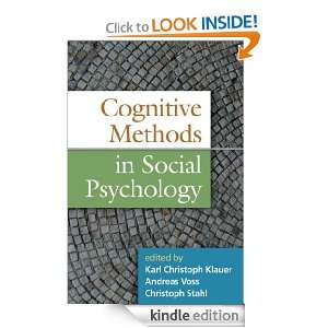 Cognitive Methods in Social Psychology Karl Christoph Klauer, Andreas 