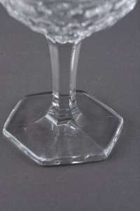Vintage Fostoria American Clear Hex Foot Champagne  