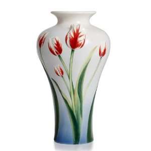  Tulip Sculptured Porcelain Flower Vase