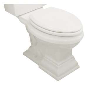   Round Front Toilet Bowl with Seat, White Silverbird