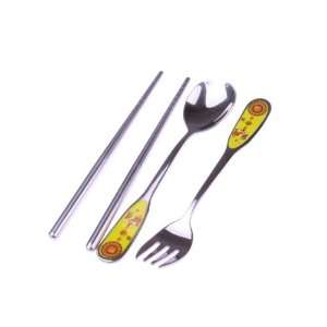  Portable Tableware Dinnerware Chopsticks Spoon Fork Set 