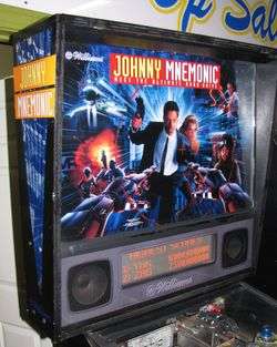   JOHNNY MNEMONIC PINBALL MACHINE ~Great Playfield~ SHOPPED NICE  