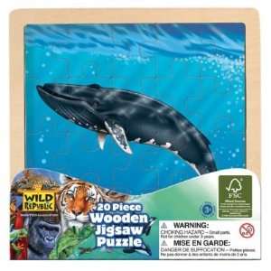  Blue Whale Wooden Jigsaw Puzzle: Toys & Games