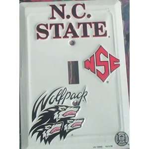 North Carolina State Light Switch Plate Cover   NC State Wolf 