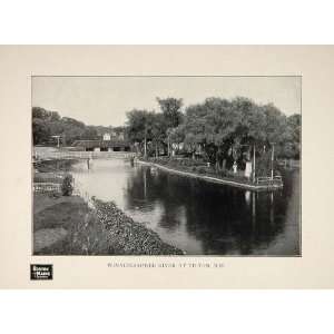  1903 Winnipesaukee River Tilton New Hampshire Bridge 