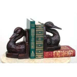 Metropolitan Galleries SRB64112 Duck Bookend Left Bronze:  