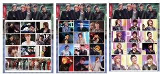 KPOP SHINEE shiny photocards sticker 3pcs & 2PM 7pcs 