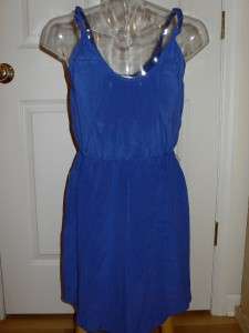 Rebecca Taylor Cobalt Blue Sparkle Tie Silk Dress NWT 2  