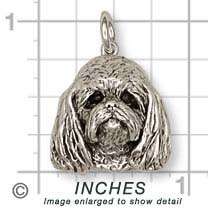 Sterling Silver Shih Tzu Charms Jewelry   t6c  