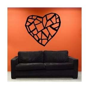  Stained Glass Heart Wall Decal