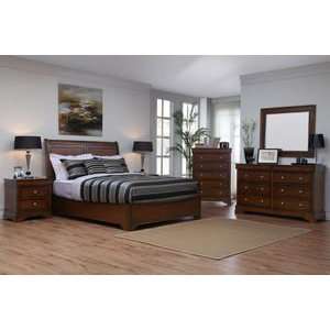   Dark Walnut Bedroom Set by Lifestyle Solutions