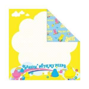   Peeps Collection   12 x 12 Double Sided Paper   Hanging with My Peeps