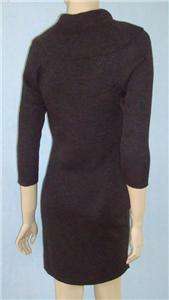 NWT TAHARI Charcoal Gray Career Sweater Dress Sz M Medium 8 10 NEW 
