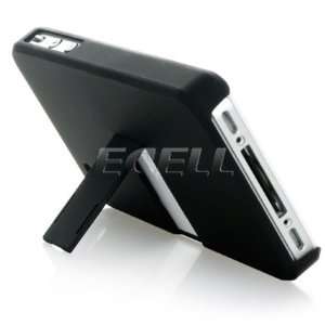     MATT BLACK BACK CASE WITH STAND FOR APPLE iPHONE 4 4G Electronics