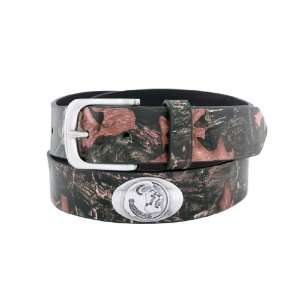   State Seminoles Camo Leather Concho Belt, 42: Sports & Outdoors