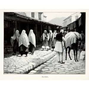  1904 Print Shkoder Skodra Albania Street Neighborhood 