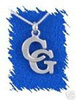 Sterling Silver Color Guard CG Charm with 18 Chain  
